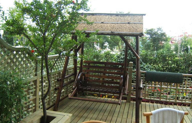 防腐木庭院